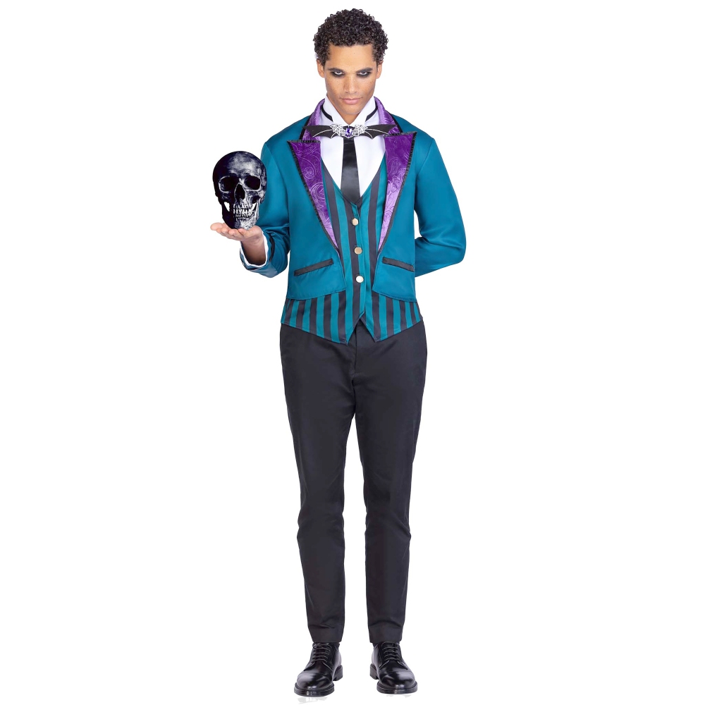 Leg Avenue - Victorian Butler Kostuum - Blauw